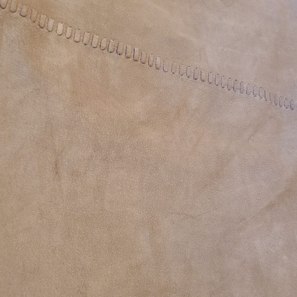 INC International Concepts Tan Brown Genuine Leather Straight Skirt 12 - Picture 4 of 10